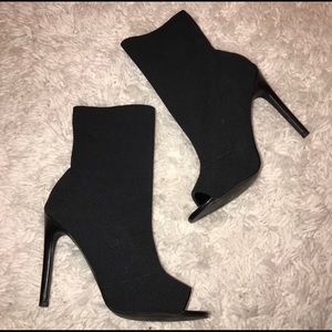 Steve Madden Open-Toe Sock Heels